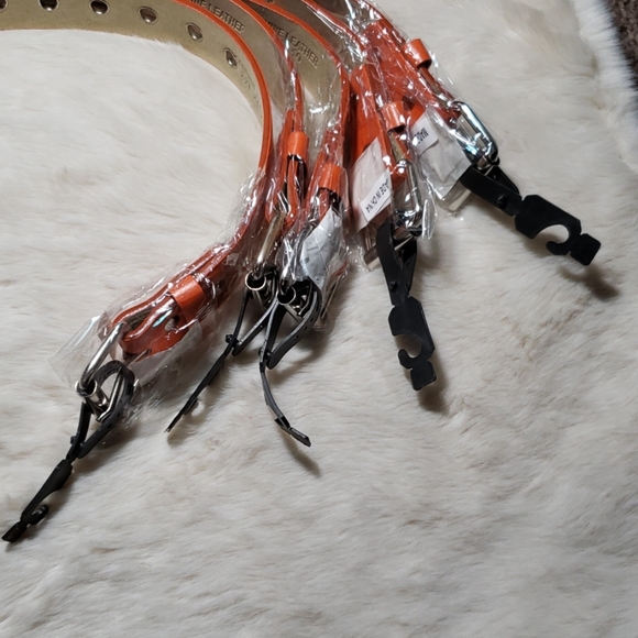 Orange Genuine Leather Variable size belts - Picture 7 of 8